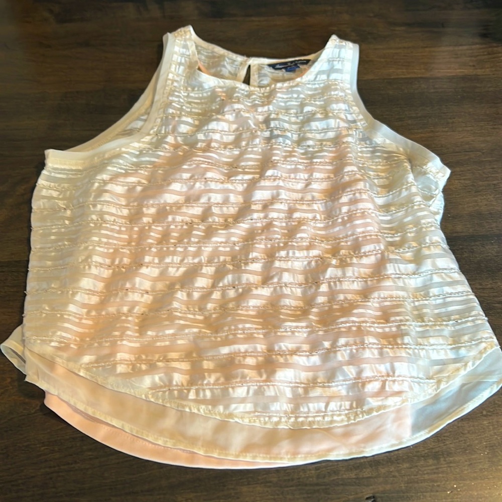 American eagle semi-sheer strapless tank. Size XS.